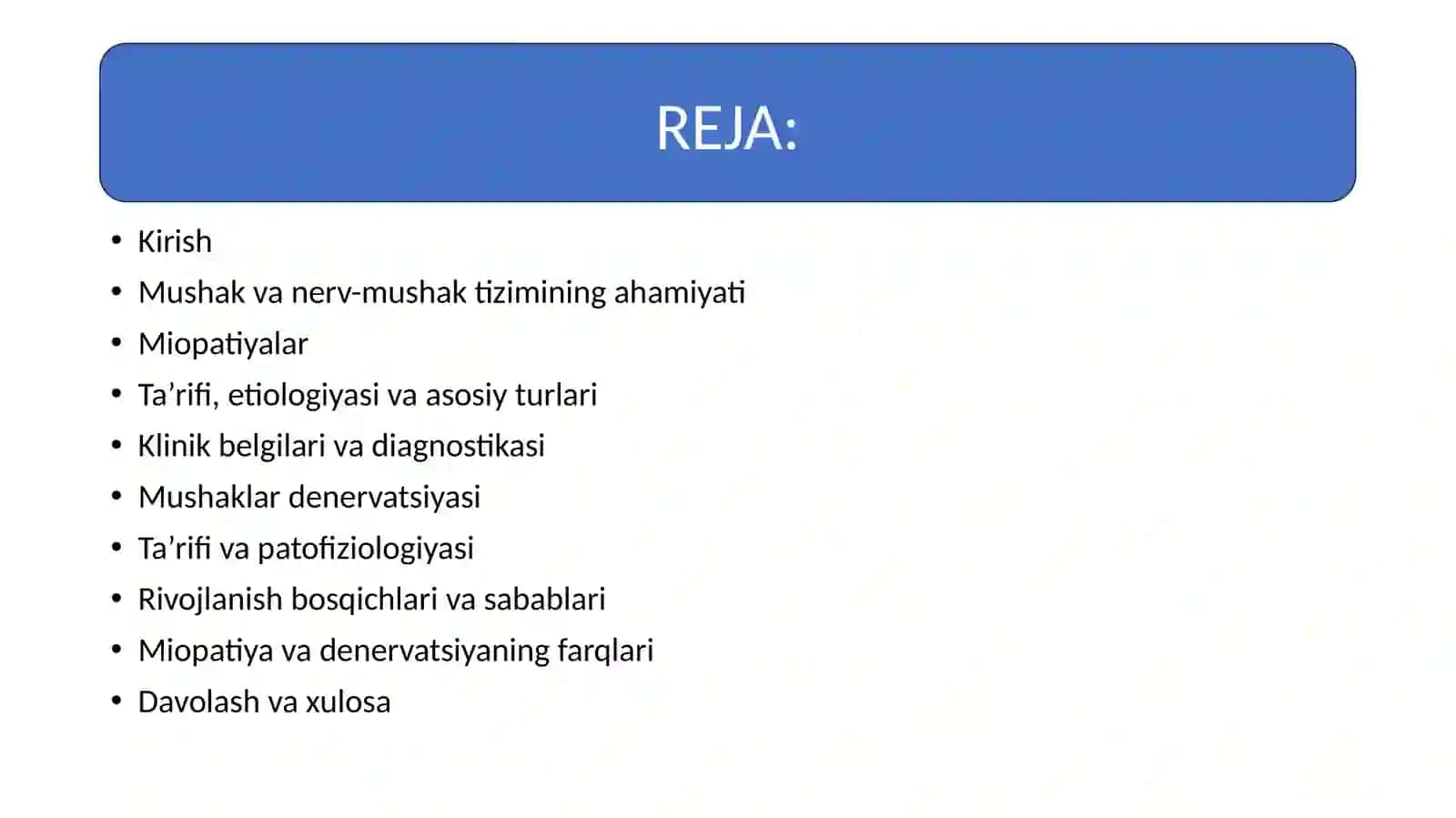 Miopatiylar.Mushaklardenervatsiyasi 2