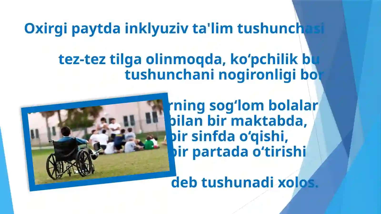 Inklyuziv ta'limdan – inklyuziv jamiyatga 2