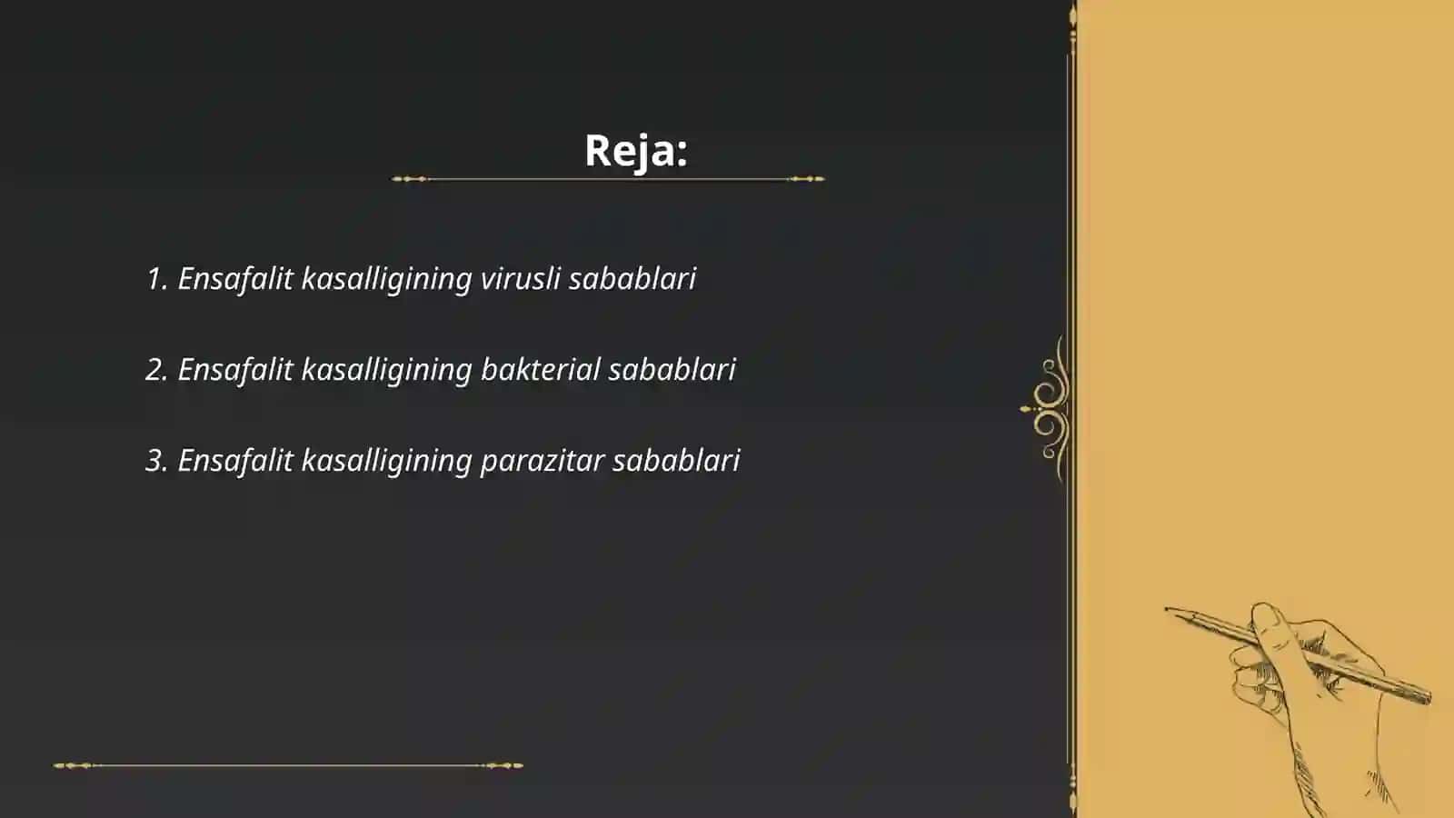 Ensafalit kasalligining kelib chiqish sabablari va asoratlari 2