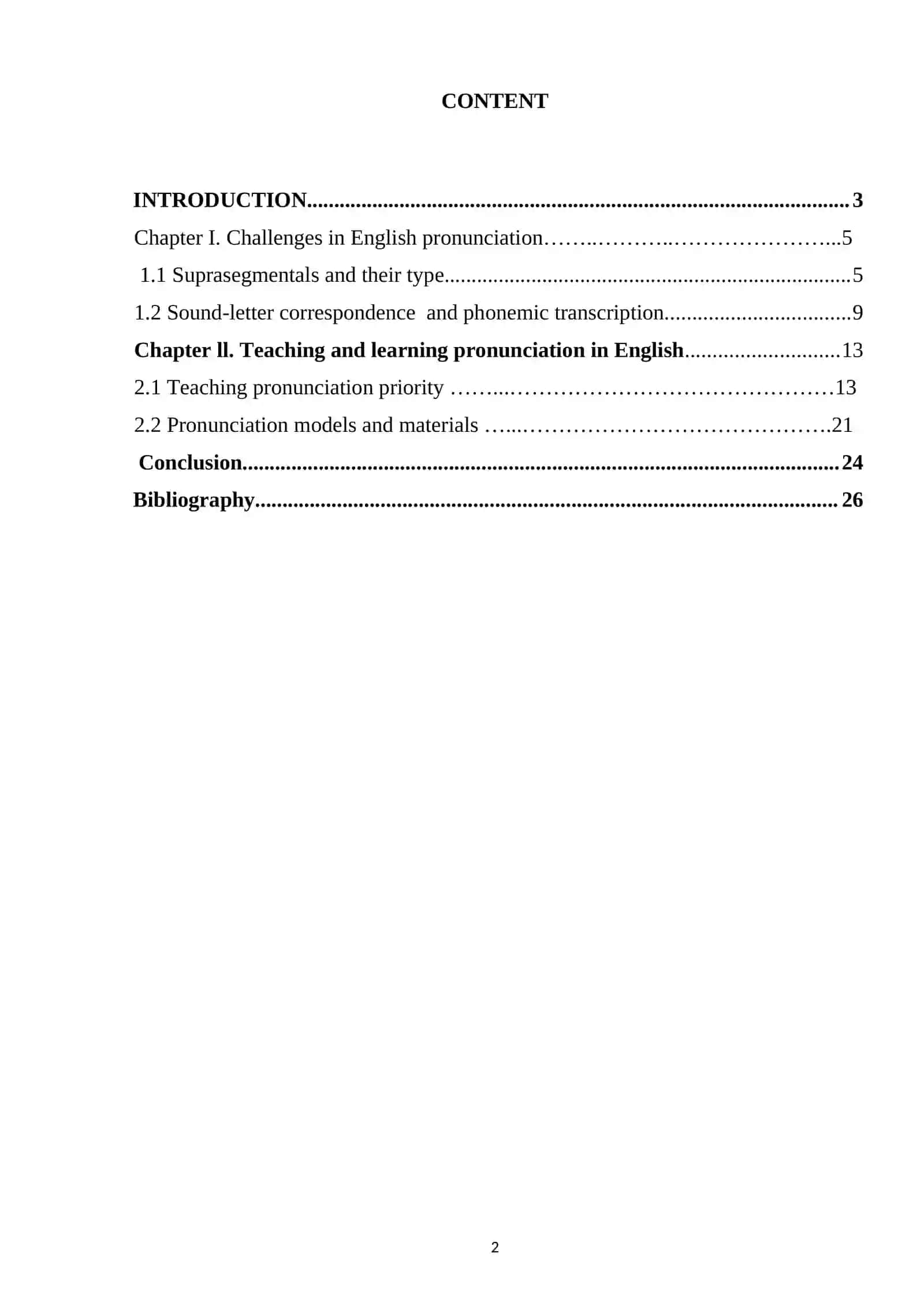 Distribution and typology of pronunciation materials 2