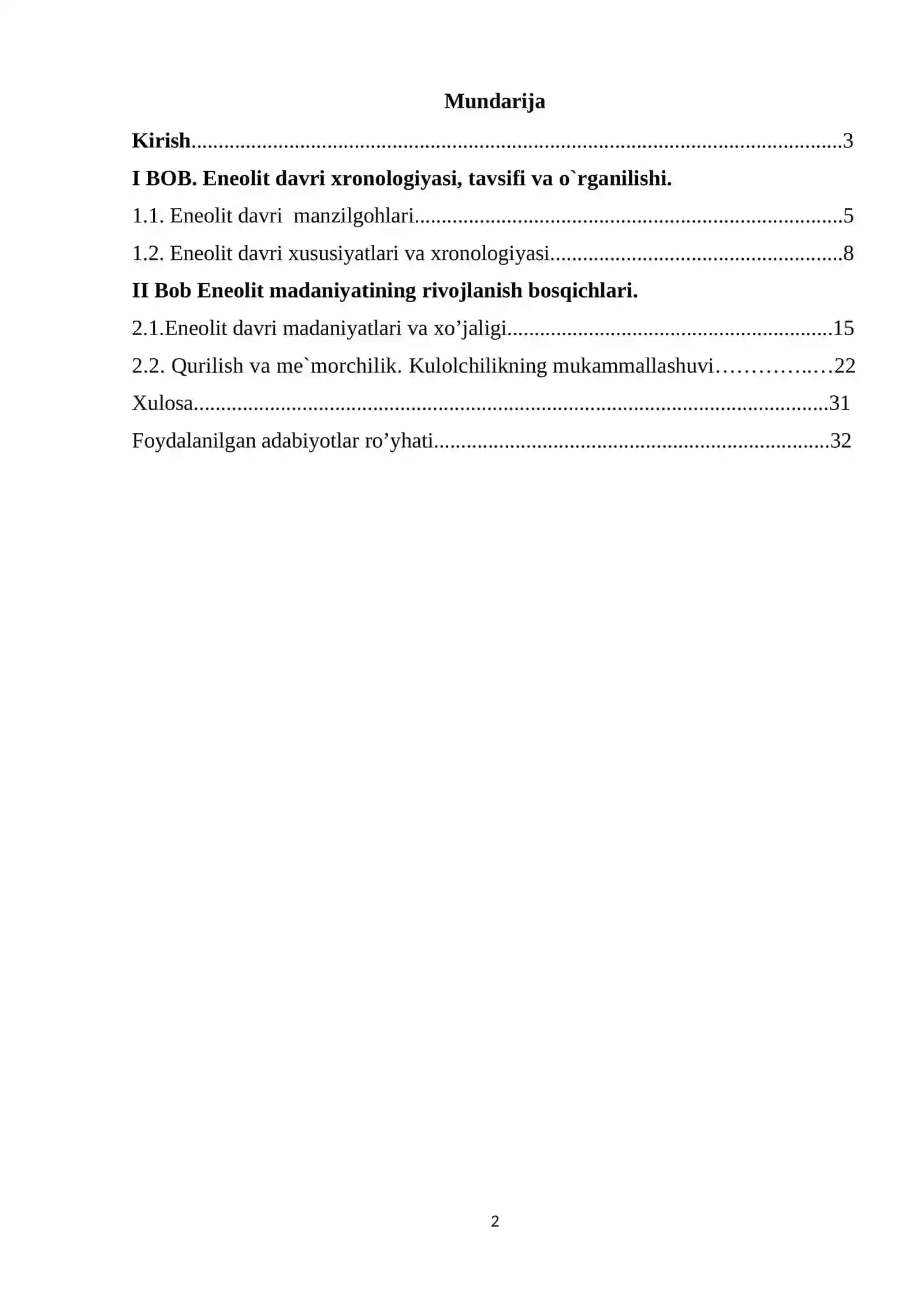 O’rta Osiyoda eneolit davri arxeologiyasi 2