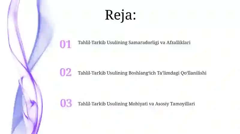 Tahlil-Tarkib Usuli 2