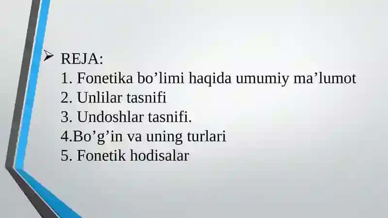 Fonetika haqida umumiy ma'lumot 2