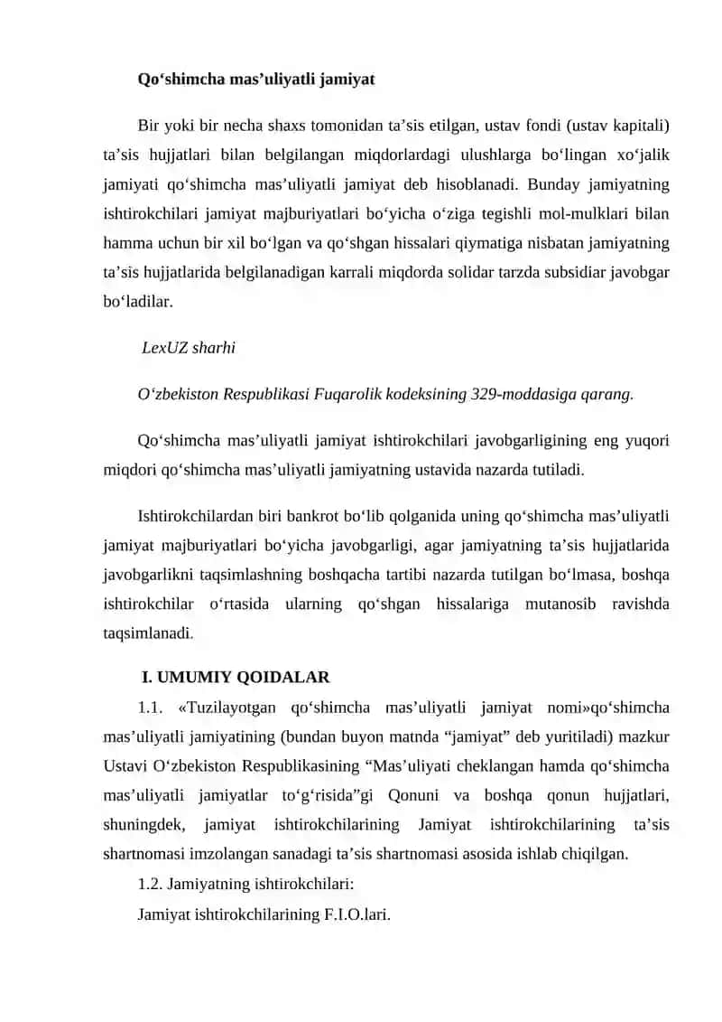 Qo‘shimcha mas’uliyatli jamiyat 2