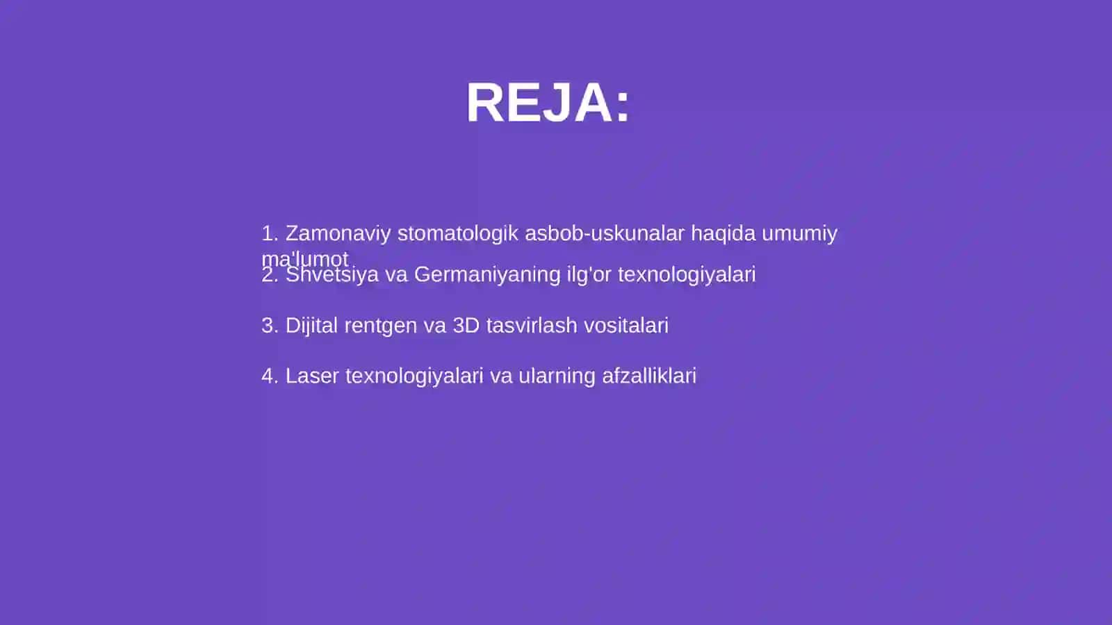 Zamonaviy stomatologik asbob-uskunalar 2