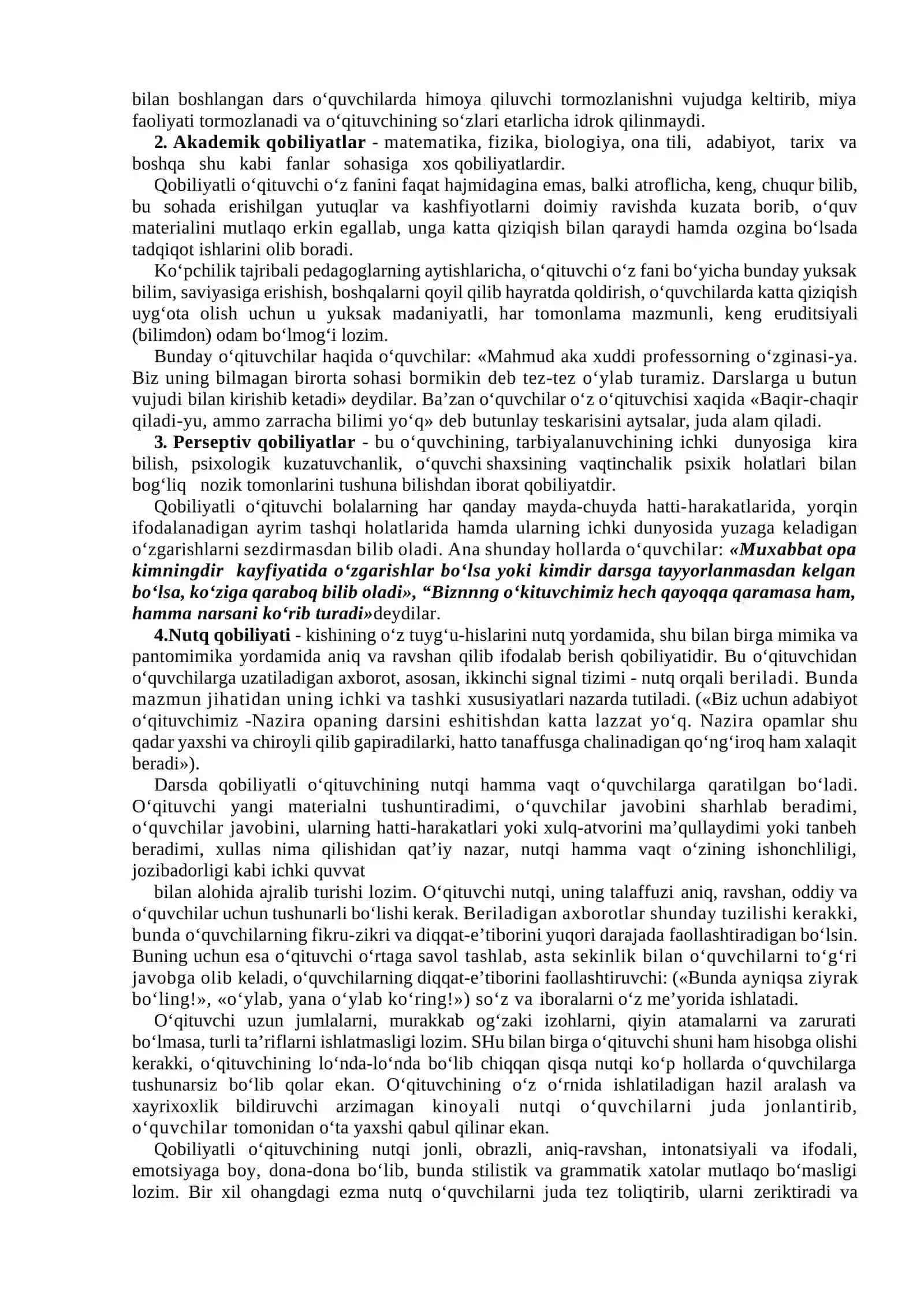 Pedagogik qobiliyatlar 2