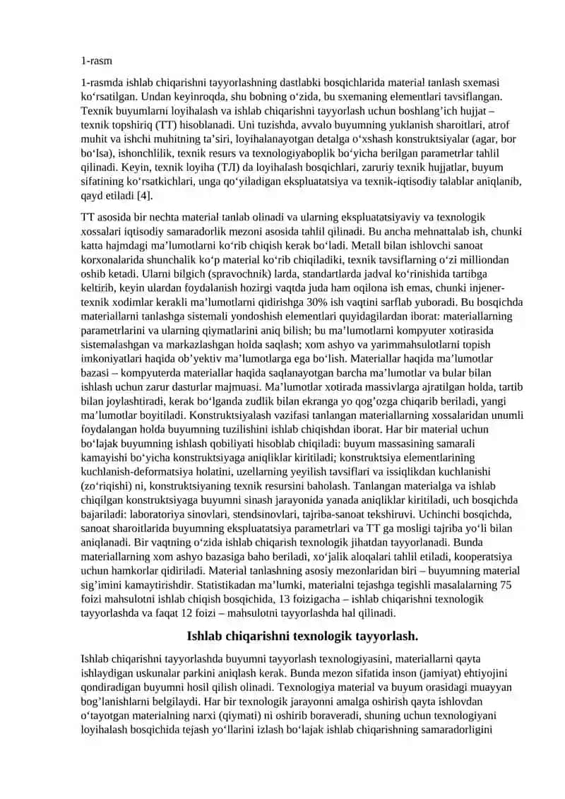 Materiallarni tanlash asoslari 2