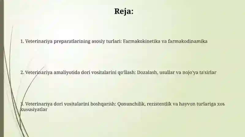 Veterinariya dori vositalari 2
