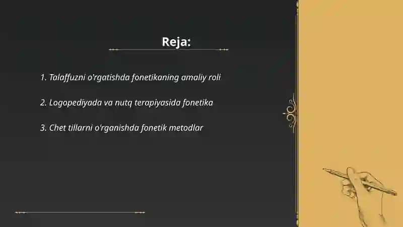 Fonetikaning amaliy ahamiyati 2