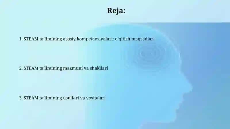 STEAM ta'limining asosiy kompetentlari 2