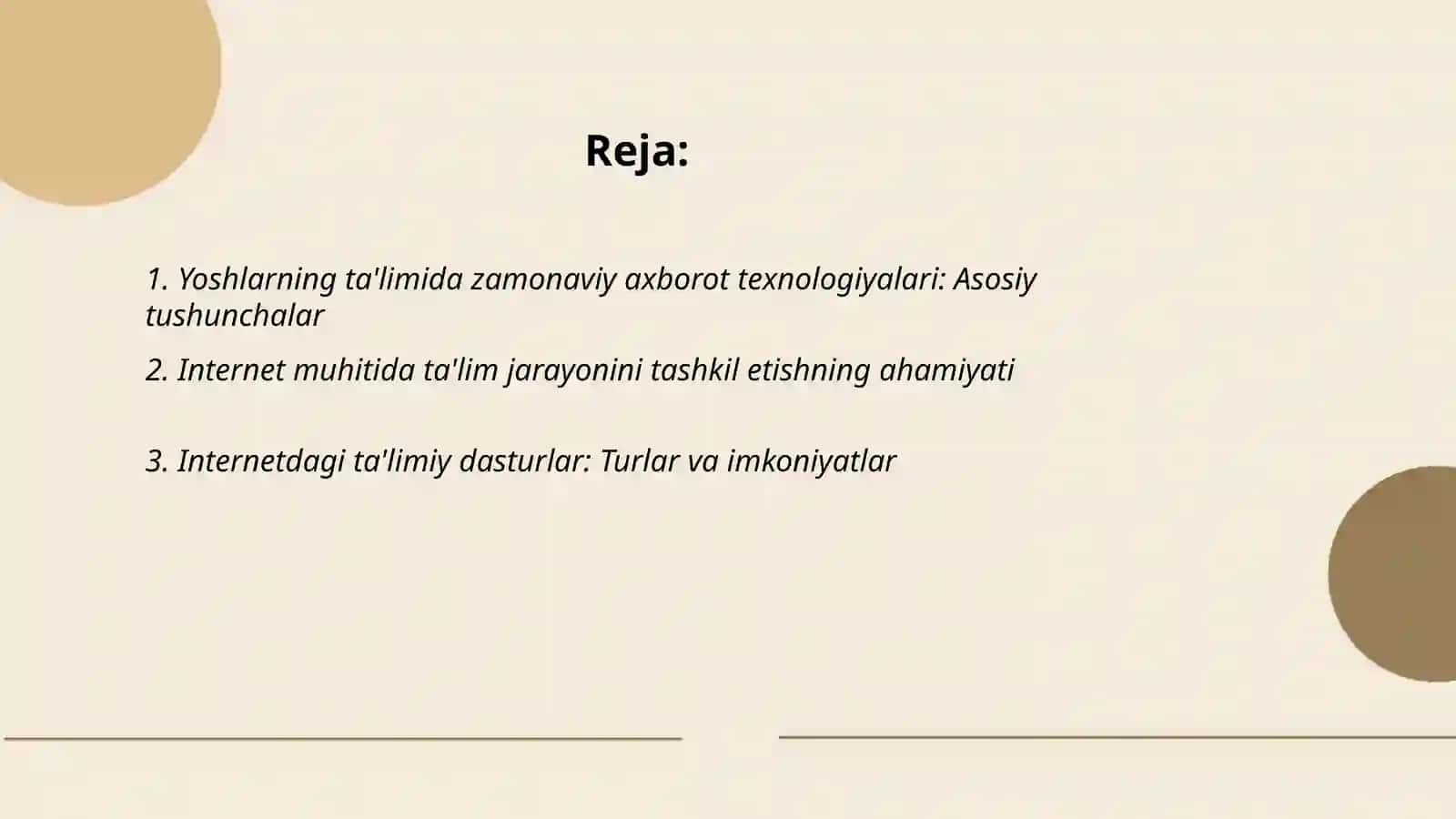 Zamo-naviy axborot texnologiyalari 2
