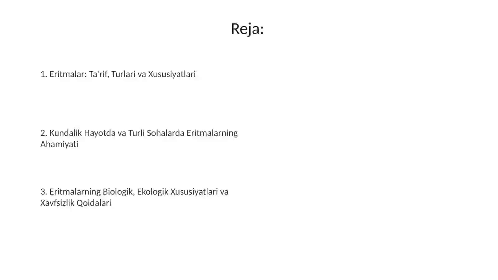 Eritma va uning turlari.Eritmalarning turmushdagi ahamiyati 2