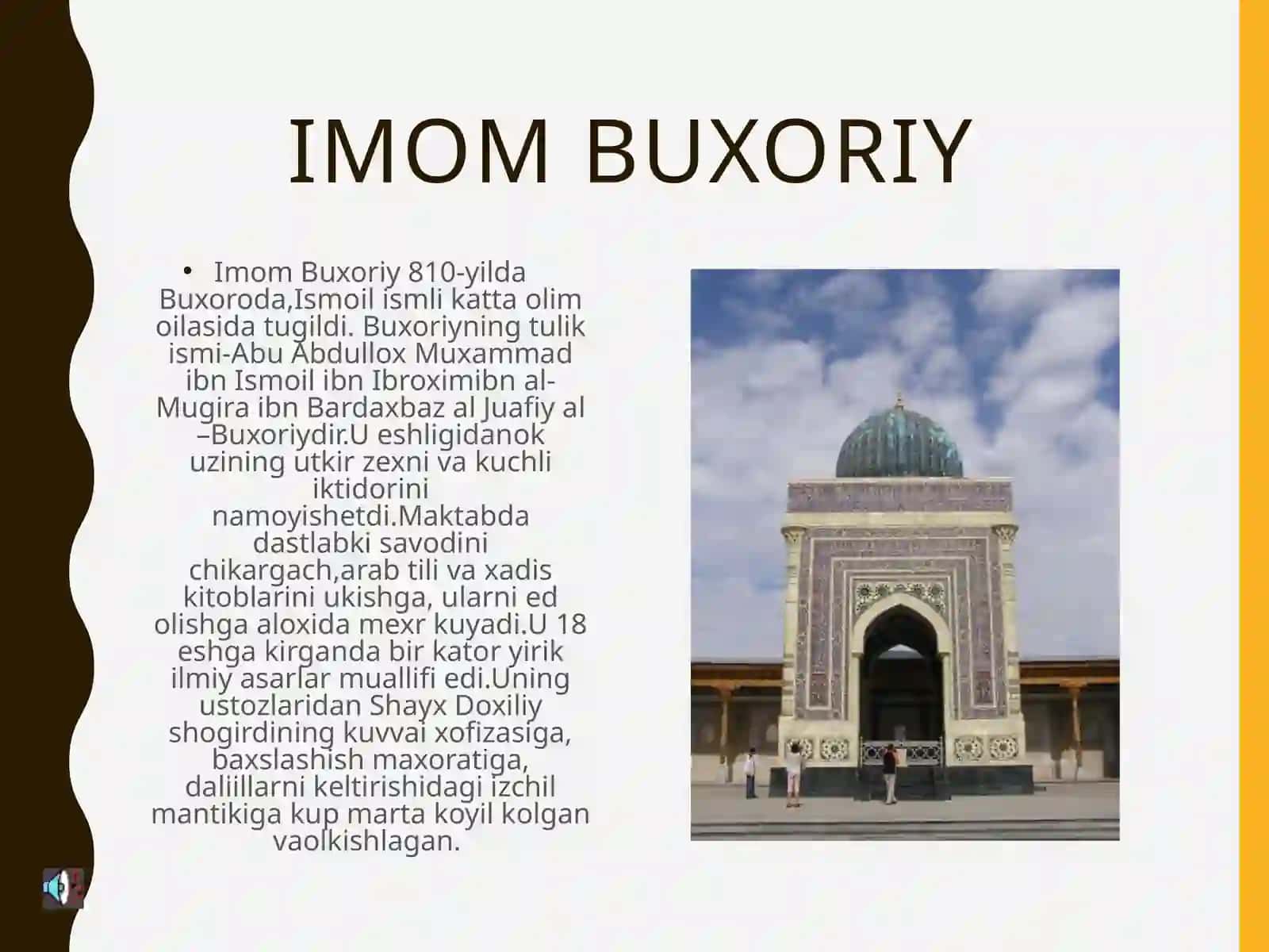 Imom Buxoriyning al adab al mufrad asari 2