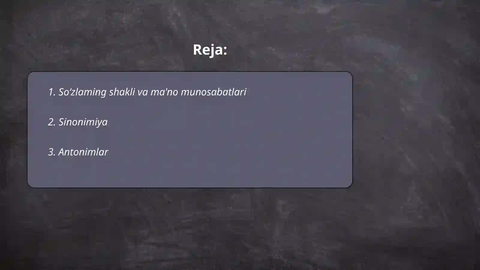 So‘zlaming shakl va ma’no munosabatlariga ko‘ra turlari 2