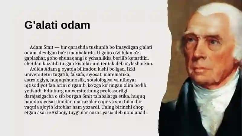 Adam Smit va uning iqtisodiy nazariyalari 2