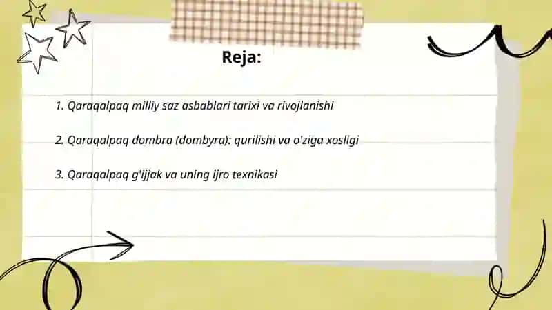 Qaraqalpaq milliy saz asbablari 2