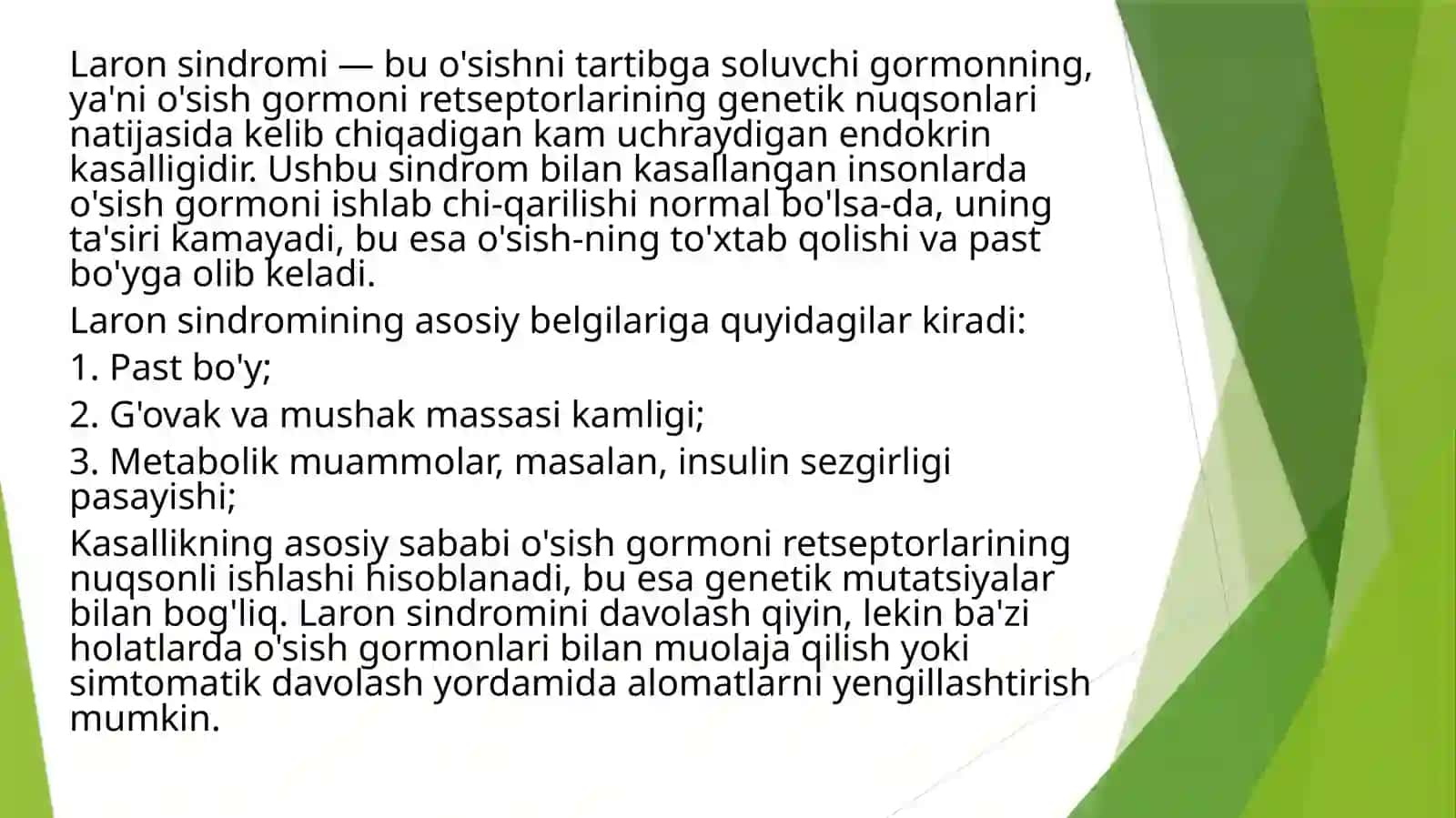 Laron sindromi 2