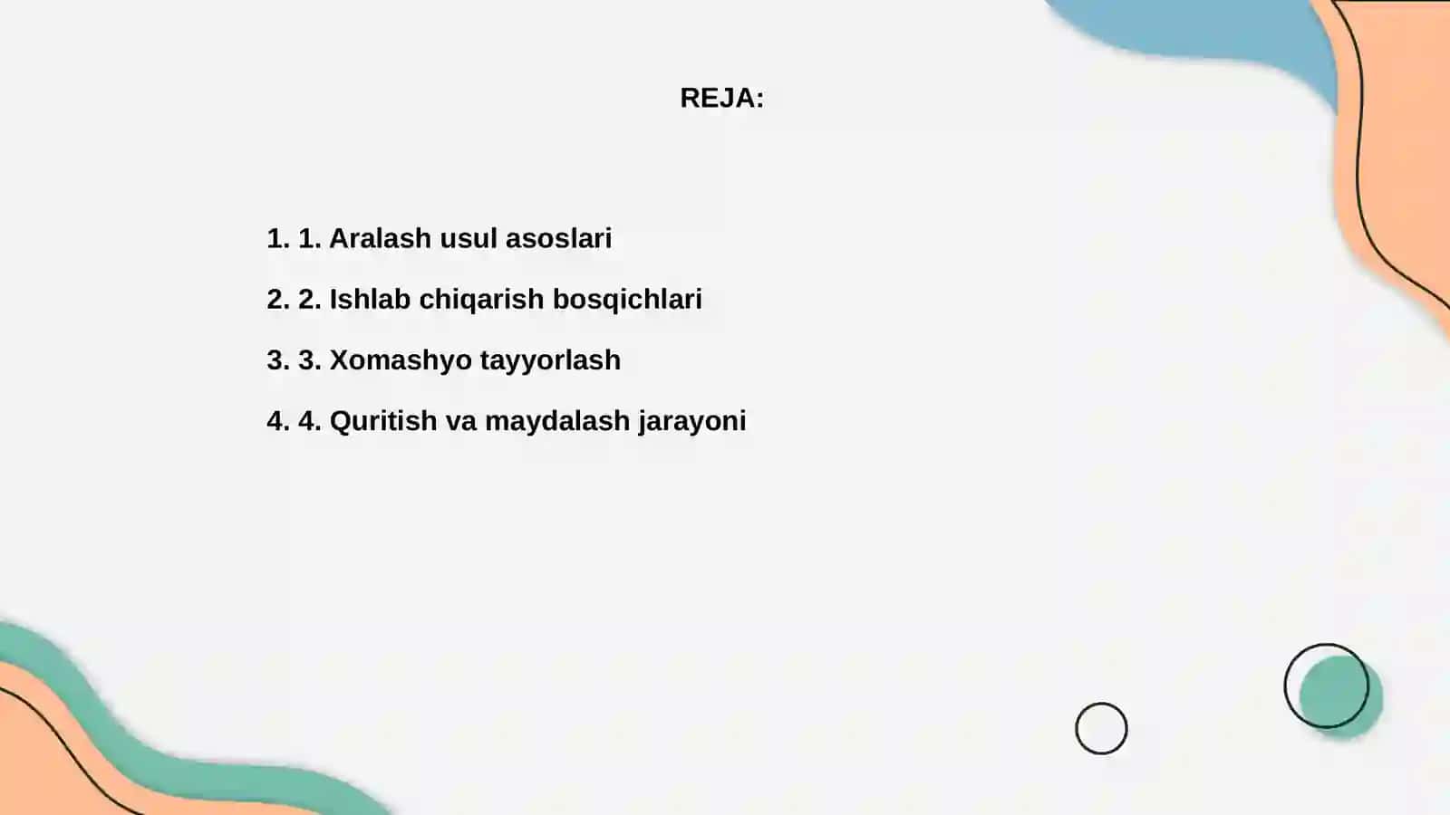 Aralash usul bilan portlandsement ishlab chiqarish 2