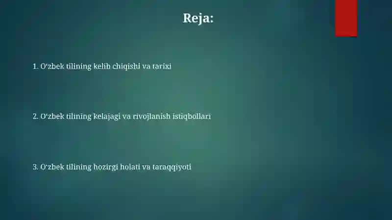 Oʻzbek tili va uning taraqqiyoti 2