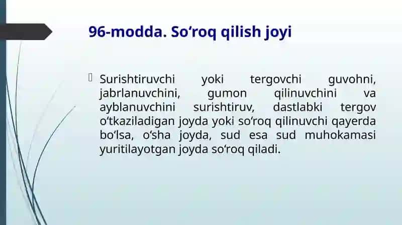 SO‘ROQ QILISHNING UMUMIY QOIDALARI 2