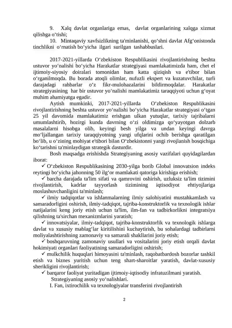 Yangilanayotgan O’zbekiston 2