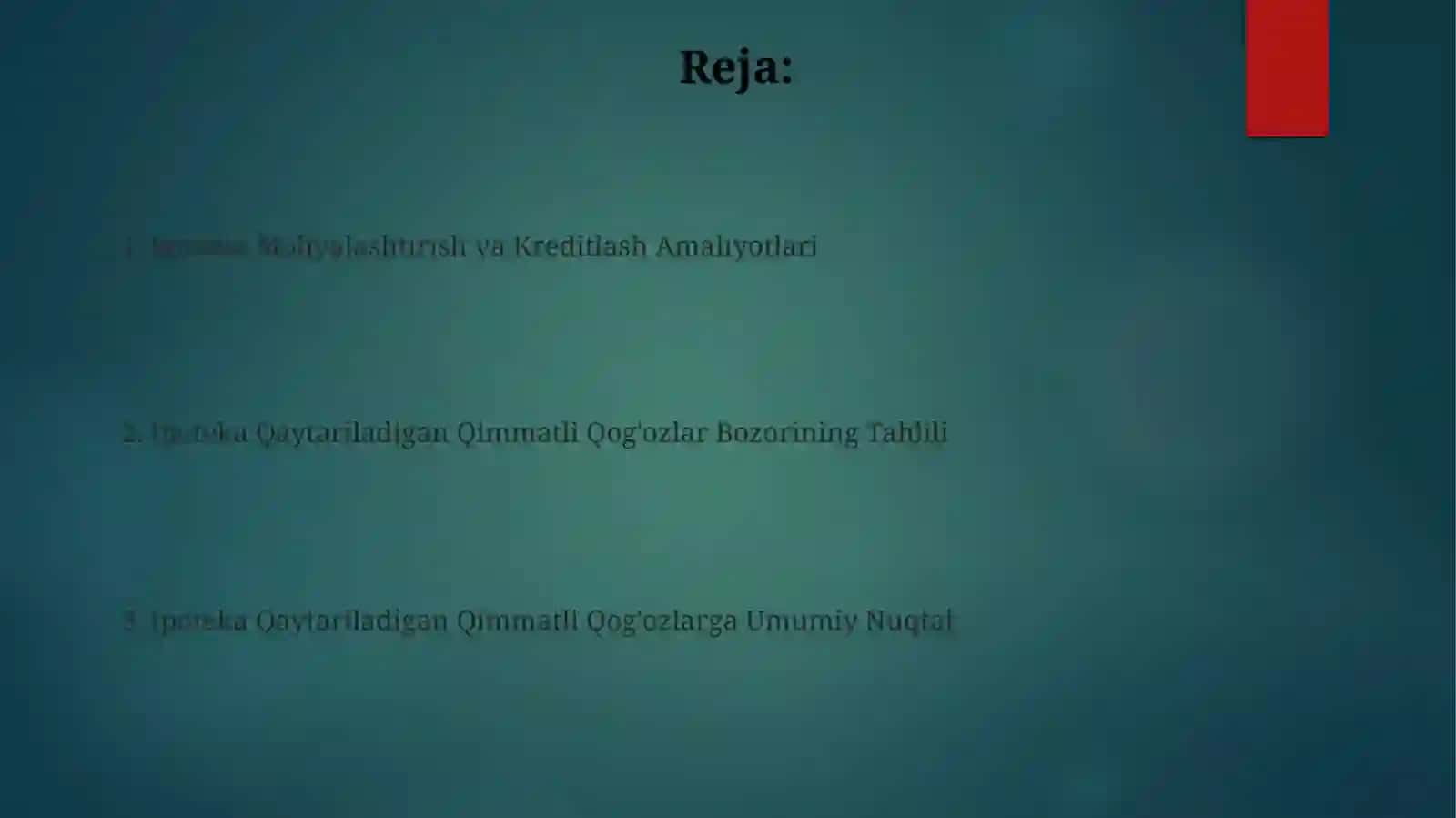 Ipoteka Moliyalashtirish va Kreditlash Amaliyotlari 2