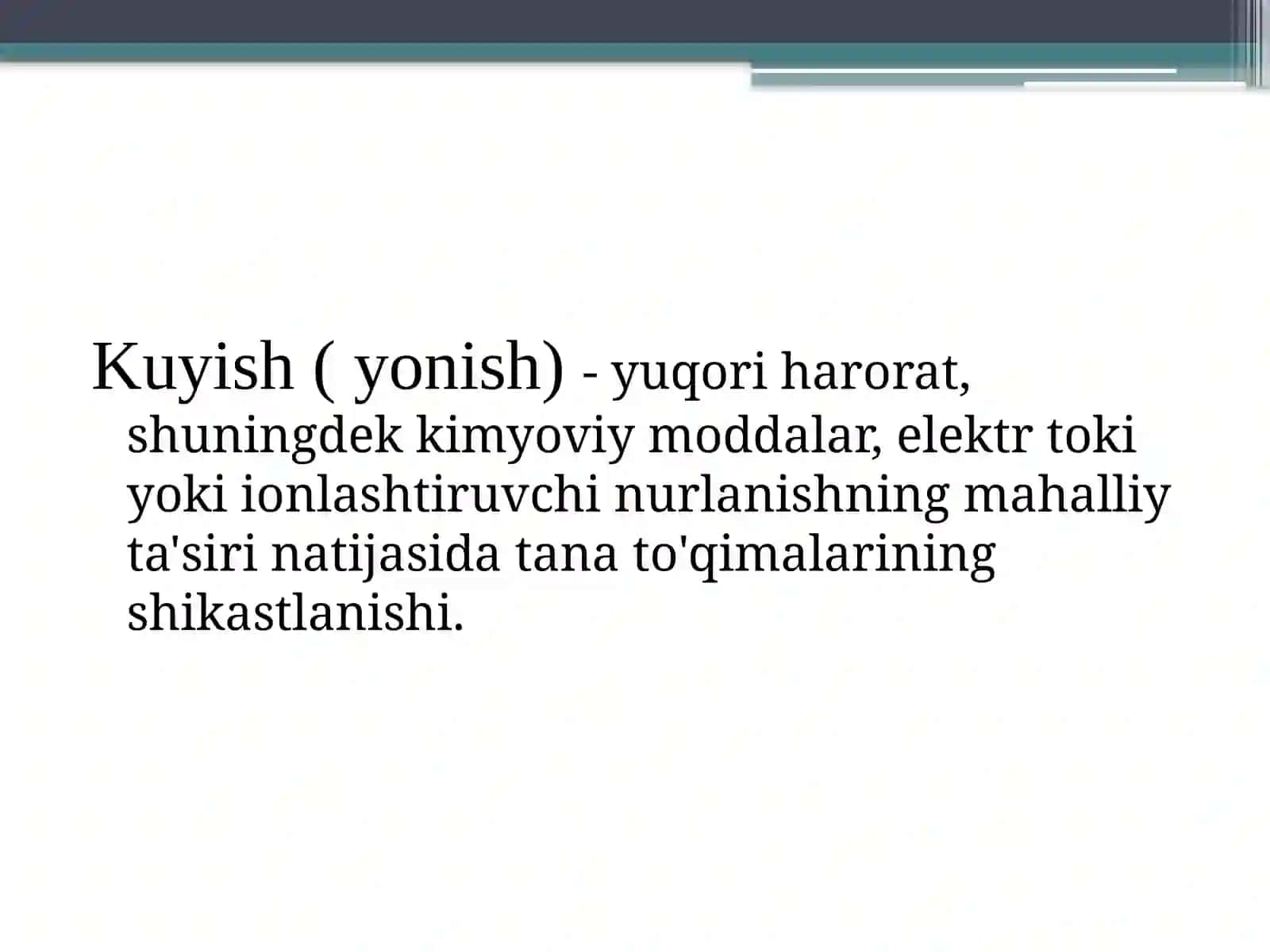 Kuyish kasalligi 2