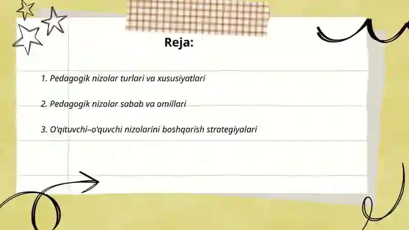 Pedagogik nizolarni boshqarish 2