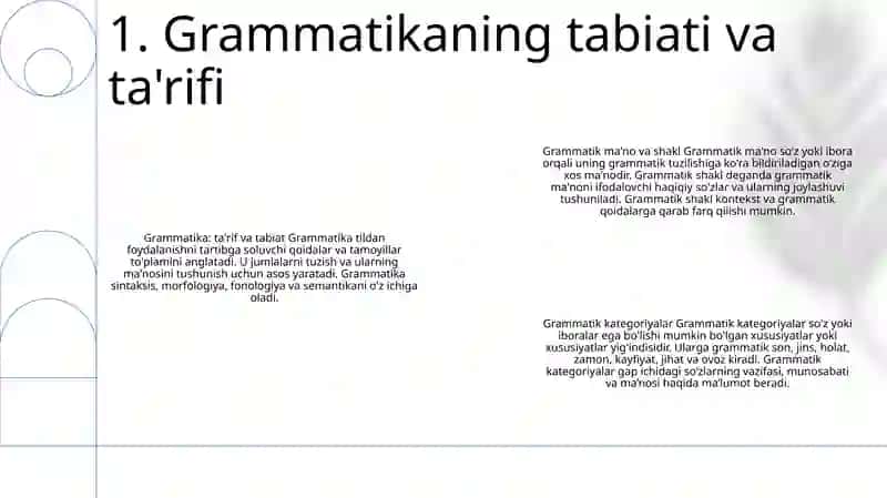Grammatika Haqida Umumiy MaʼLumot 2