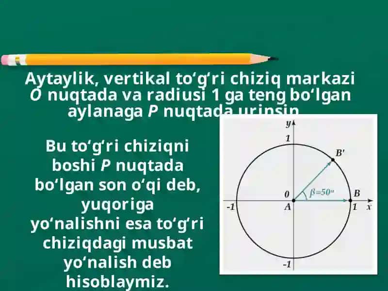 Markaziy burchaklarni radiusi va graduslarni o'lchash 2