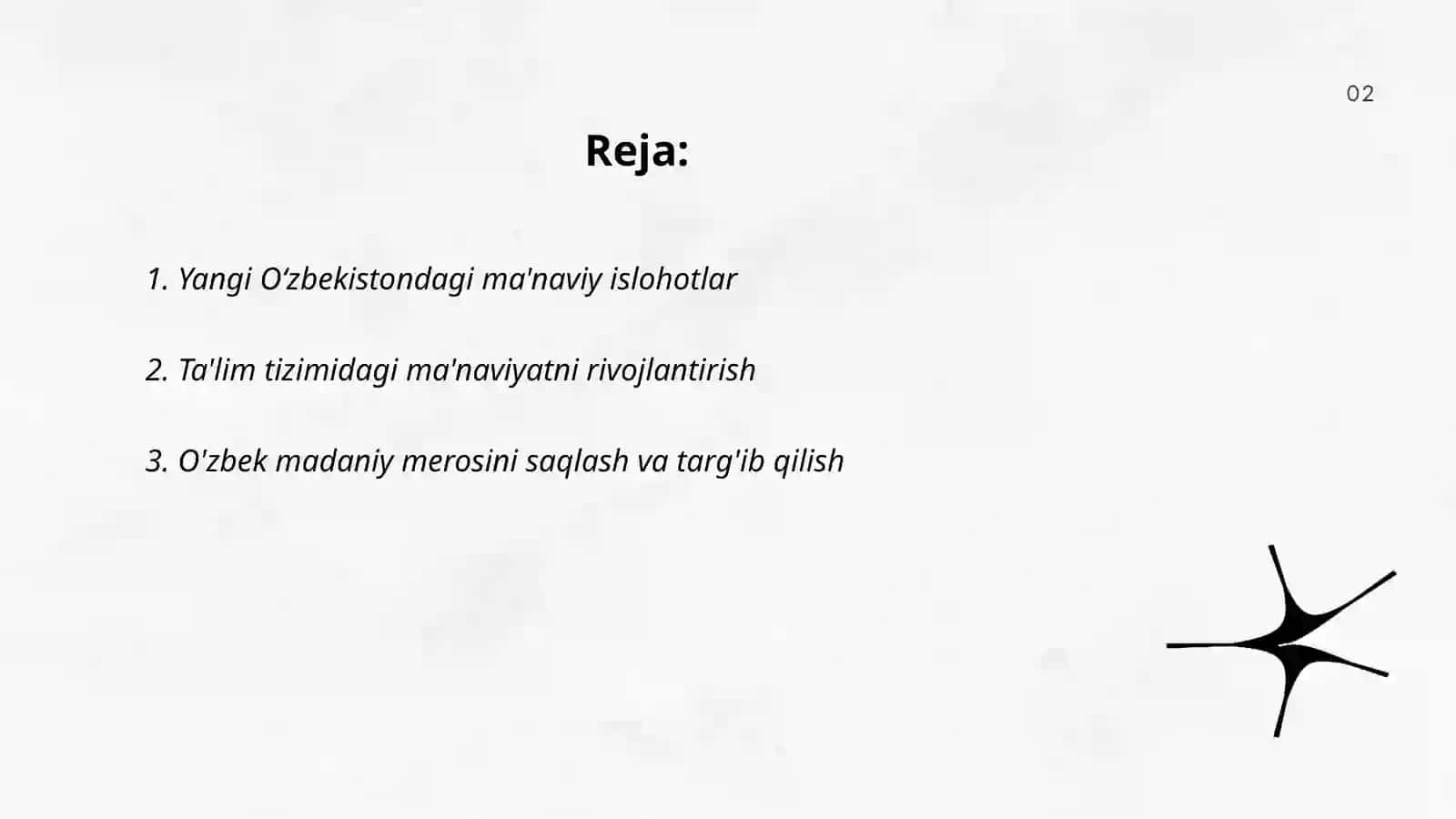 Yangi O‘zbekistondagi ma'naviy islohotlar 2