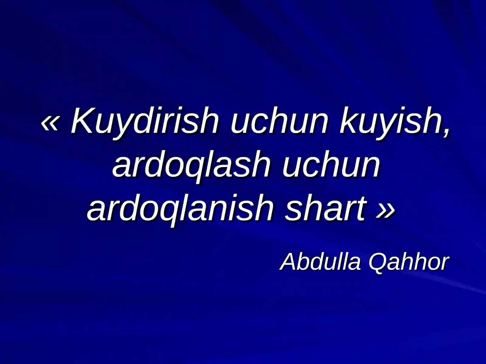 ABDULLA QAHHOR(1907—1968) 2