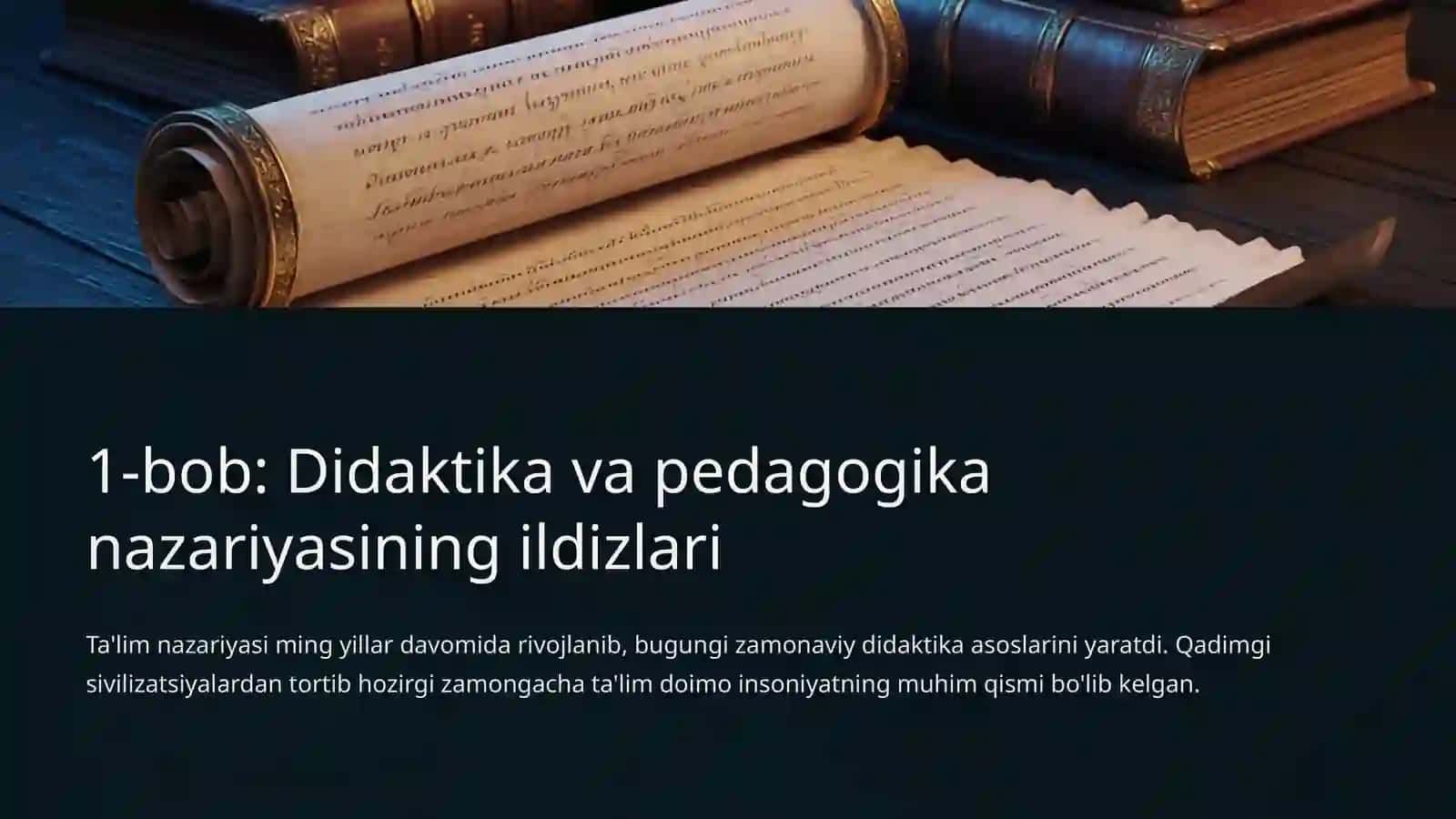 Didaktik-pedagogik ta'lim nazariyasi 2