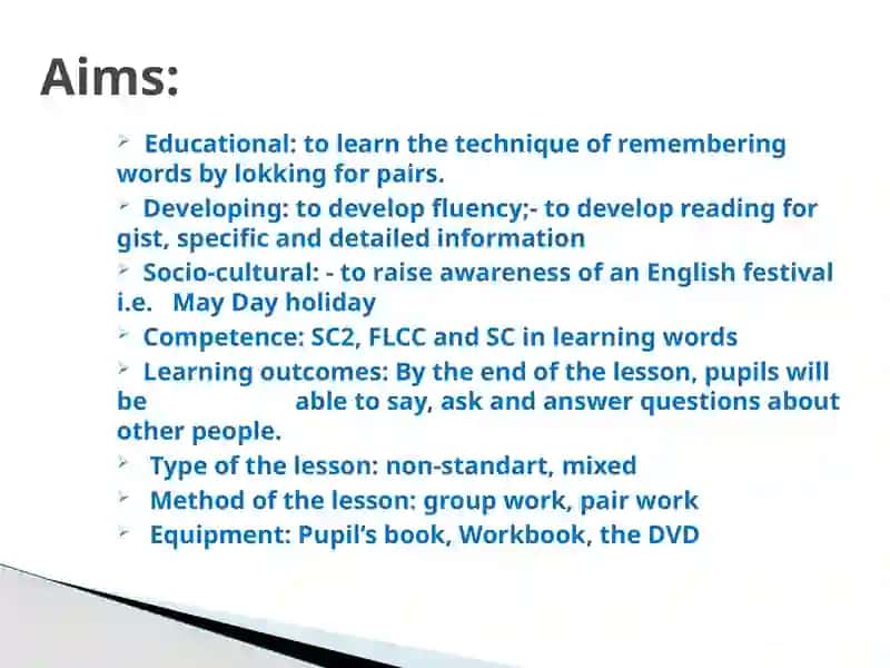 May Day holiday lesson plan 2