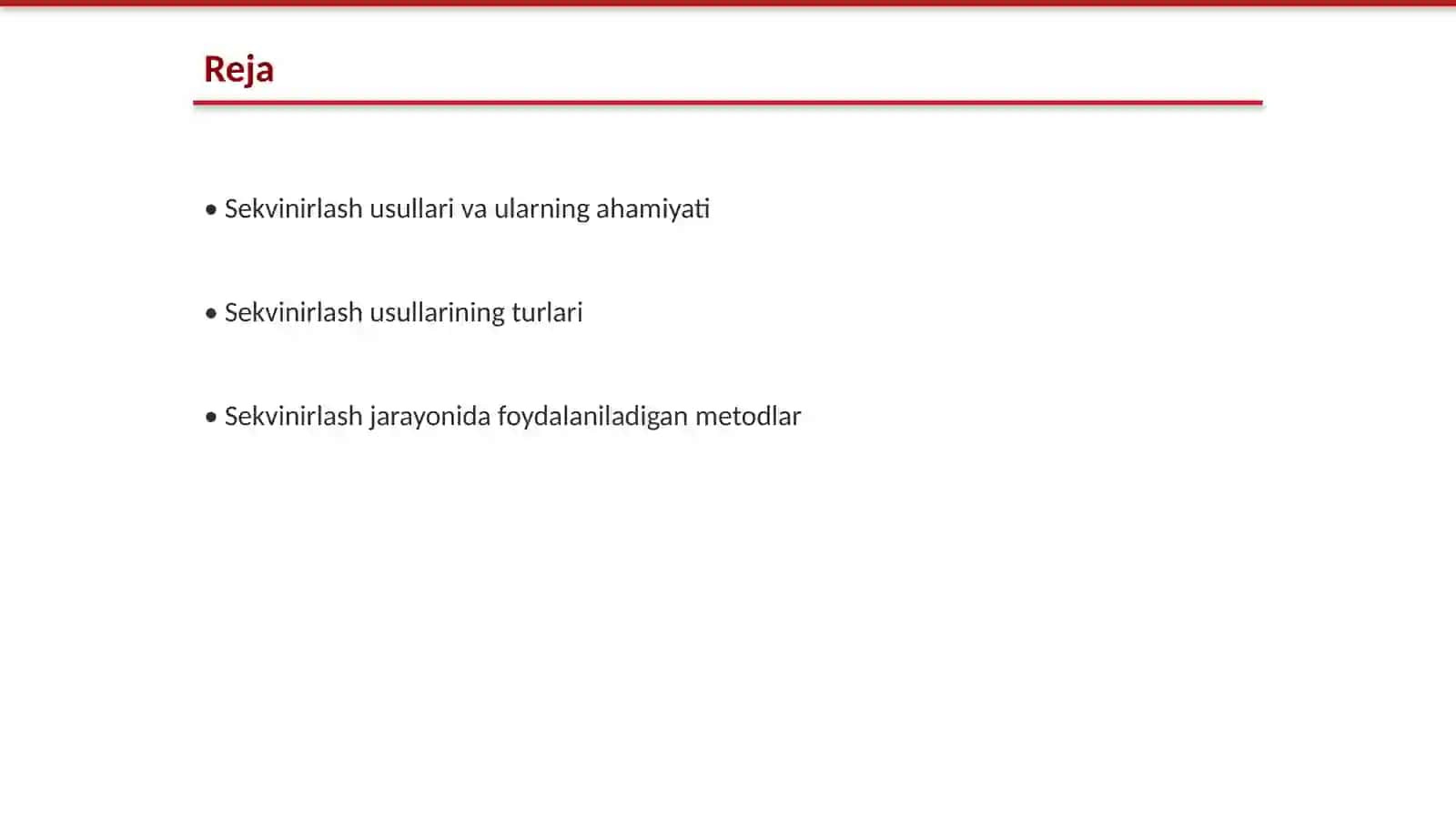 Sekvinirlash usullari 2