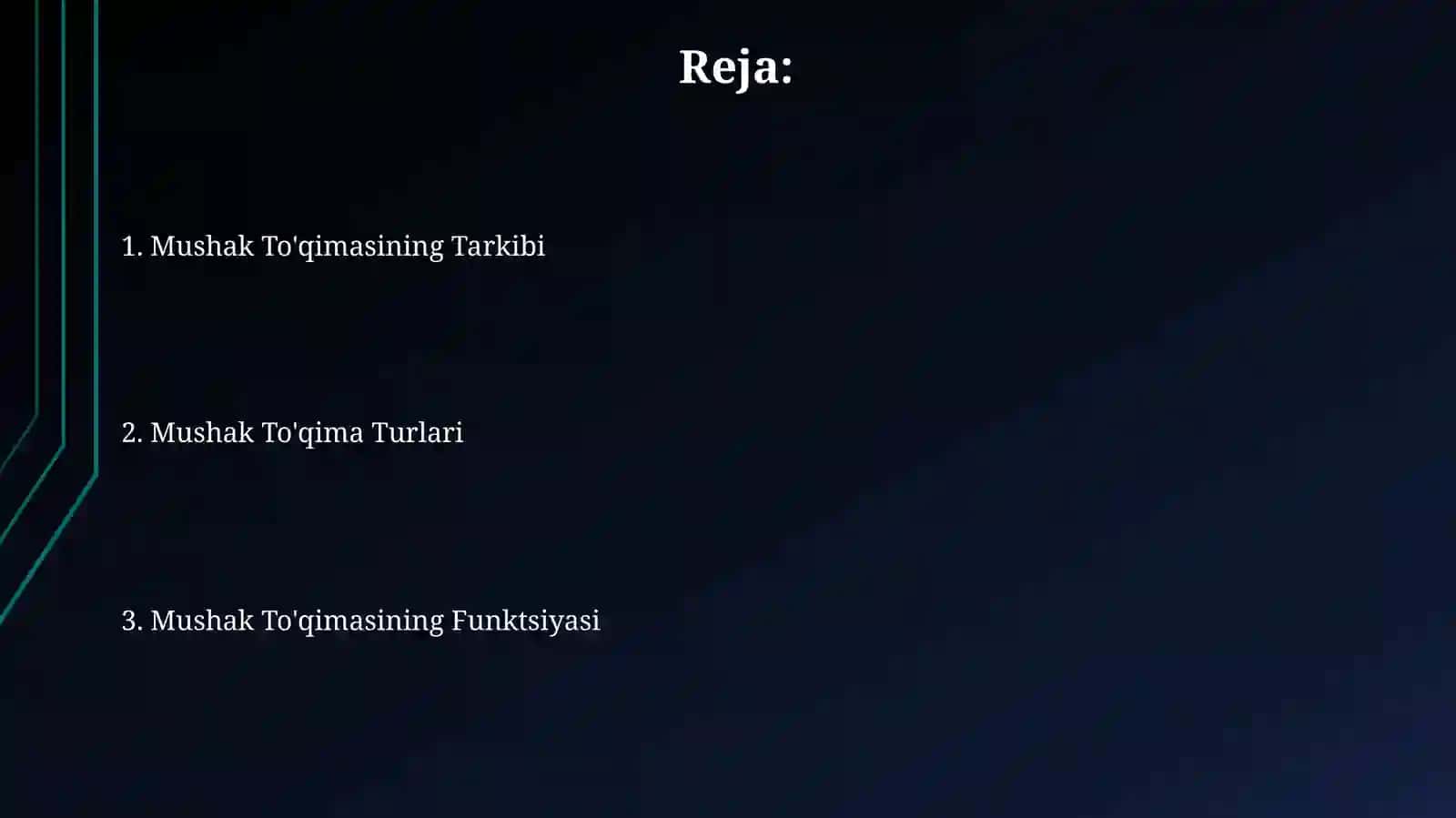 Mushak to'qimasi tuzilishi 2