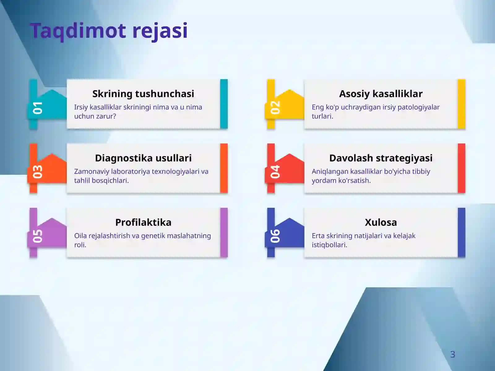 Chaqaloqlarda Irsiy Kasalliklarni Skrining Diagnostikasi 2