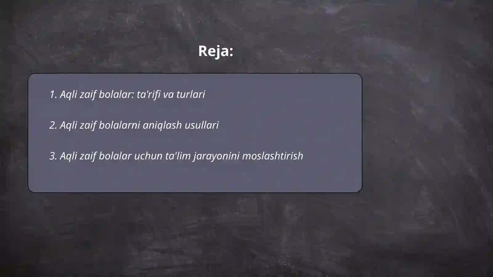 Aqli zaif bolalar 2