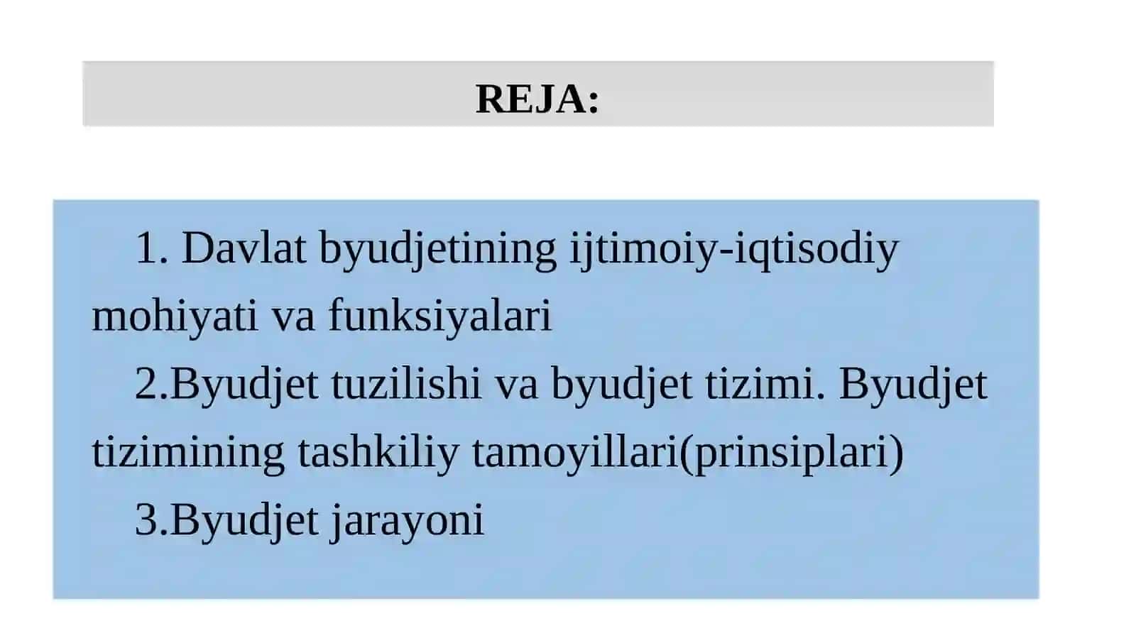 DAVLAT MOLIYASI 2