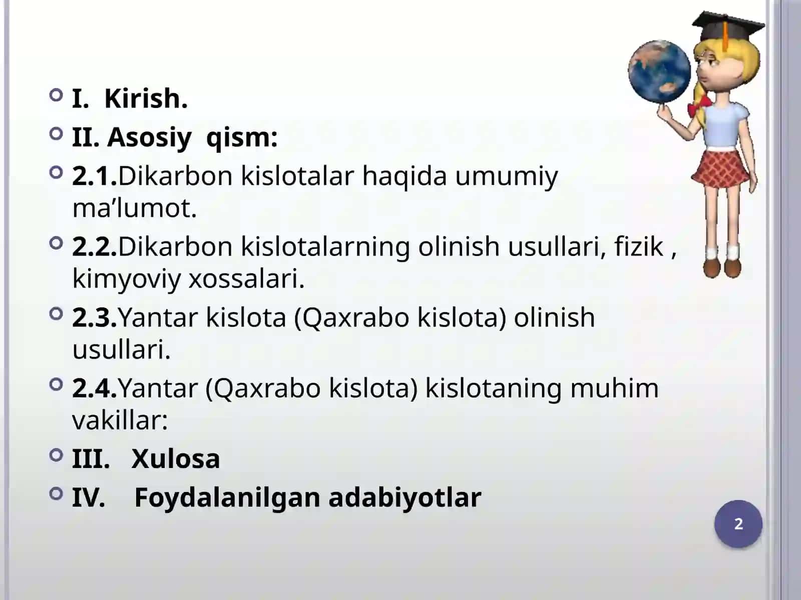Yantar kislota va uning xususiyatlari 2