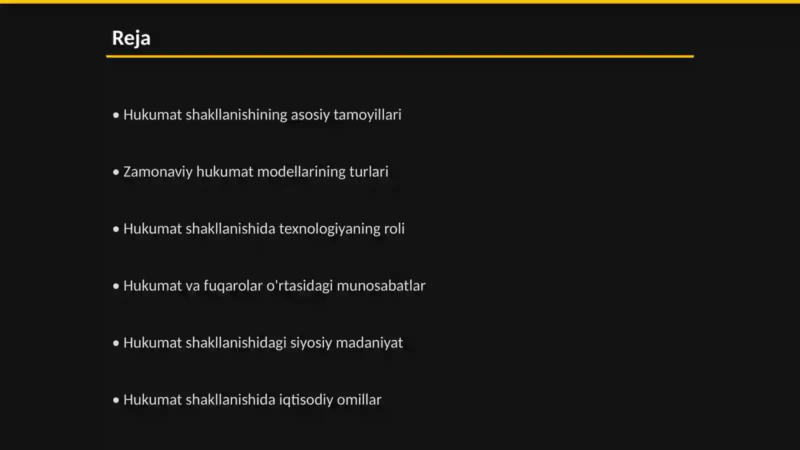 Hukumat shakllanishining zamonaviy modellari 2