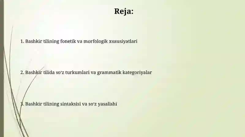 Bashkir tilining grammatikasi 2