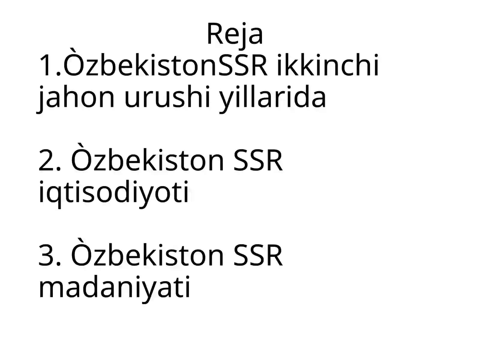 O'zbekiston SSRning ijtimoiy-siyosiy rivojlanishi 2