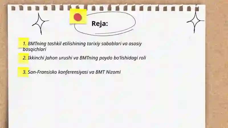 BMTning tashkil topishi va jahondagi nufuzi 2