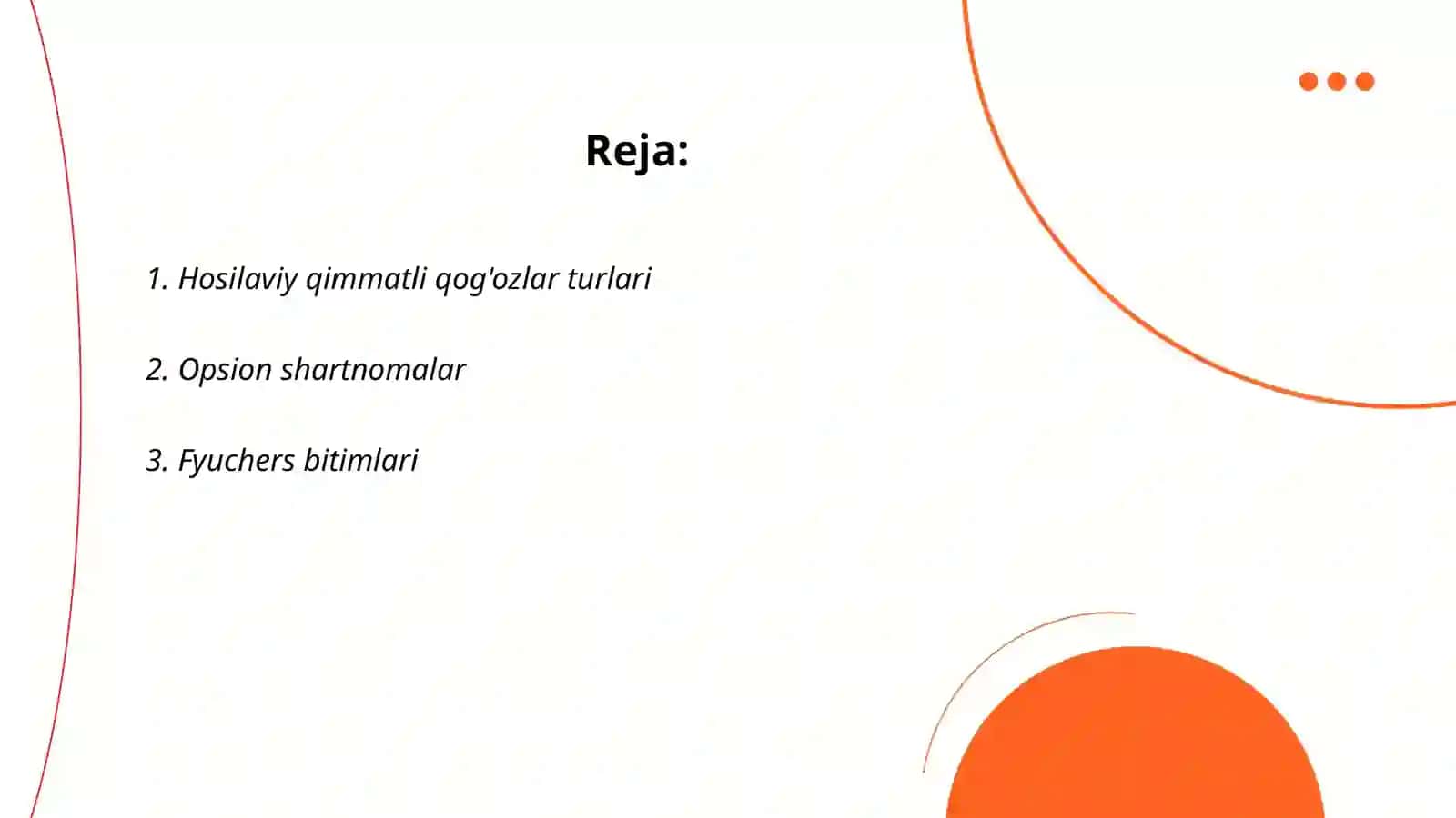 Hosilaviy qimmatli qog'ozlar 2