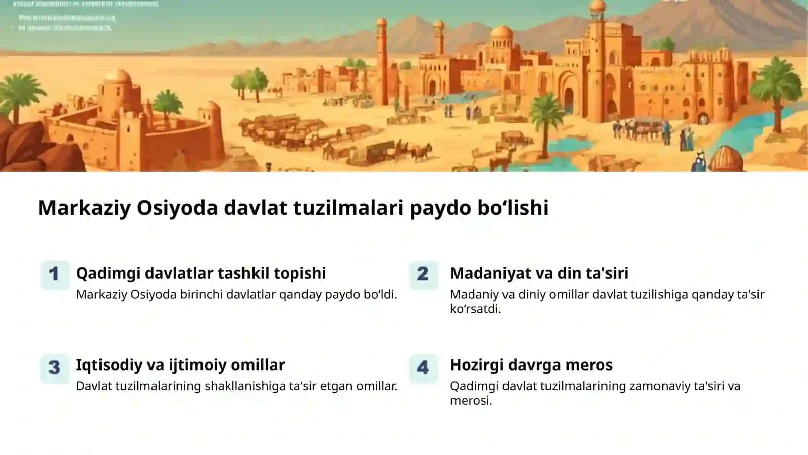 O‘zbekiston: Tarixiy tashkil topish va ahamiyati 2