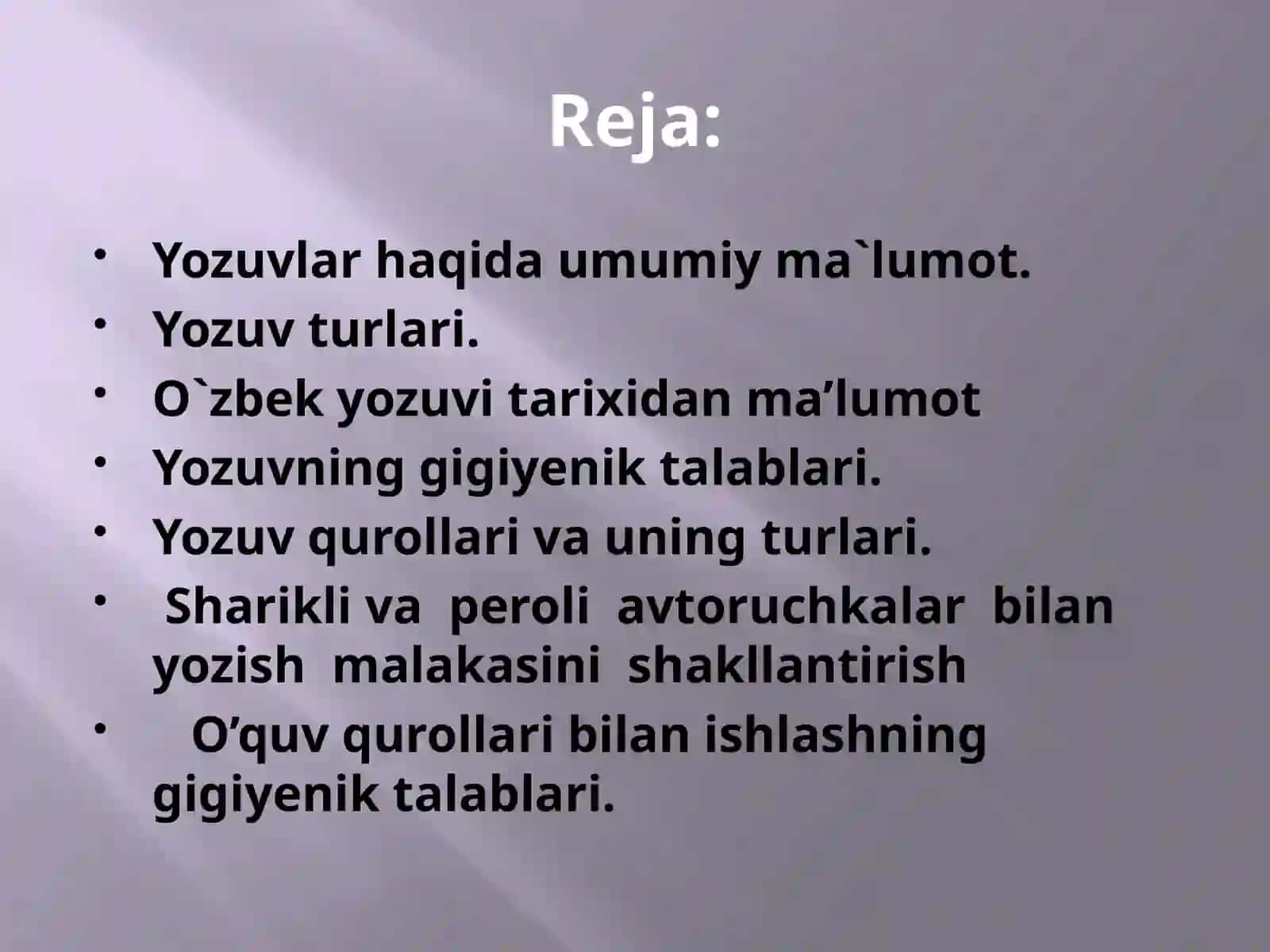 Yozuvlar tarixi va yozuv qurollari 2