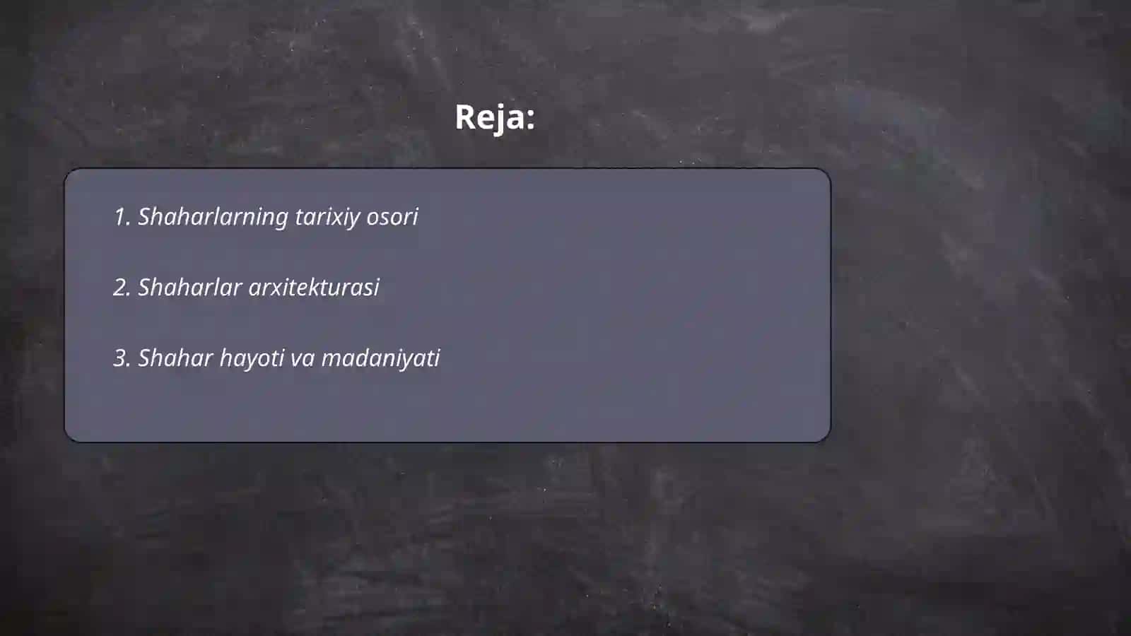 Shaharlar rasmli topshiriq 2