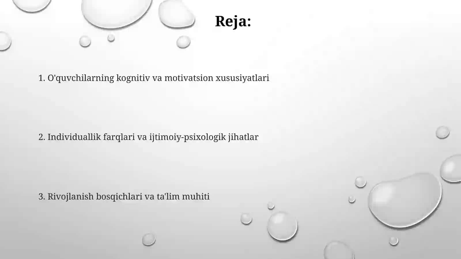 Yetuklikning umumpsixologik tavsifnomasi 2