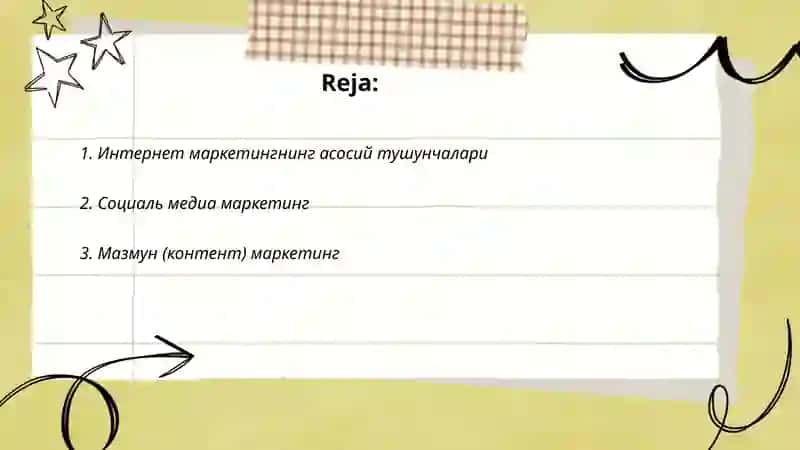 Интернет маркетингнинг асосий тушунчалари 2